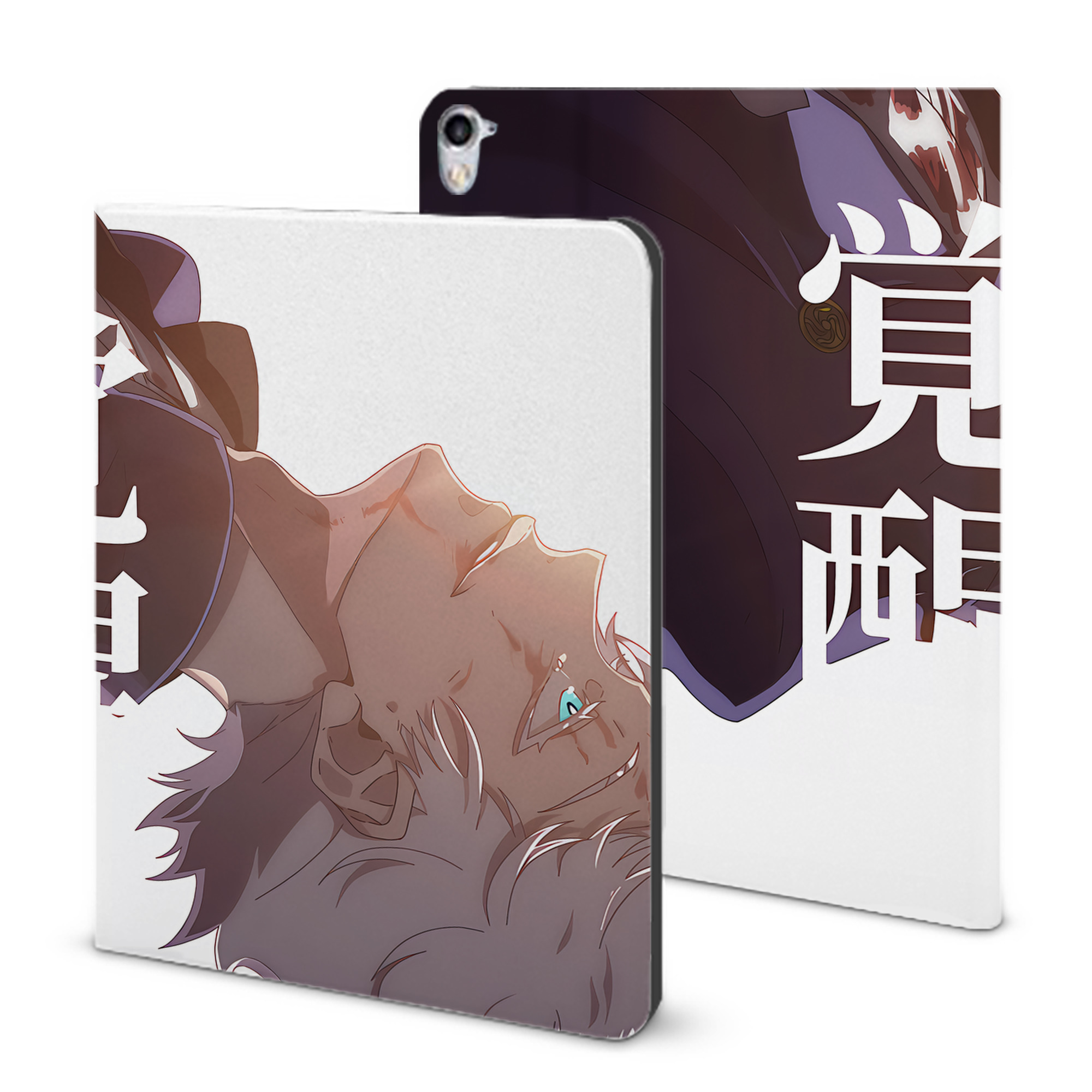 （画像用） 呪術廻戦 Jujutsu Kaisen IPad ケース ブック型 PUレザー TPU 耐衝撃 軽量 薄型 ペン収納なし 全面保護 IPad 各モデル対応